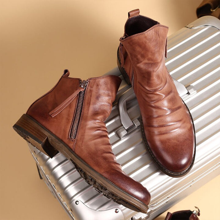 Men Winter Leather Boots