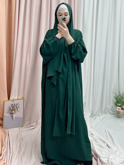 Hooded Abaya Long Dresses Women