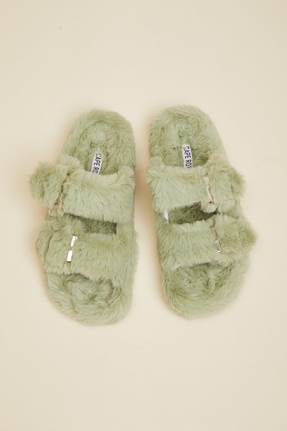 Fluffy Sage Slide Sandals