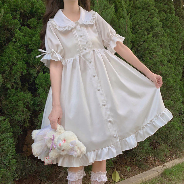 White Princess Puff Sleeve Dress