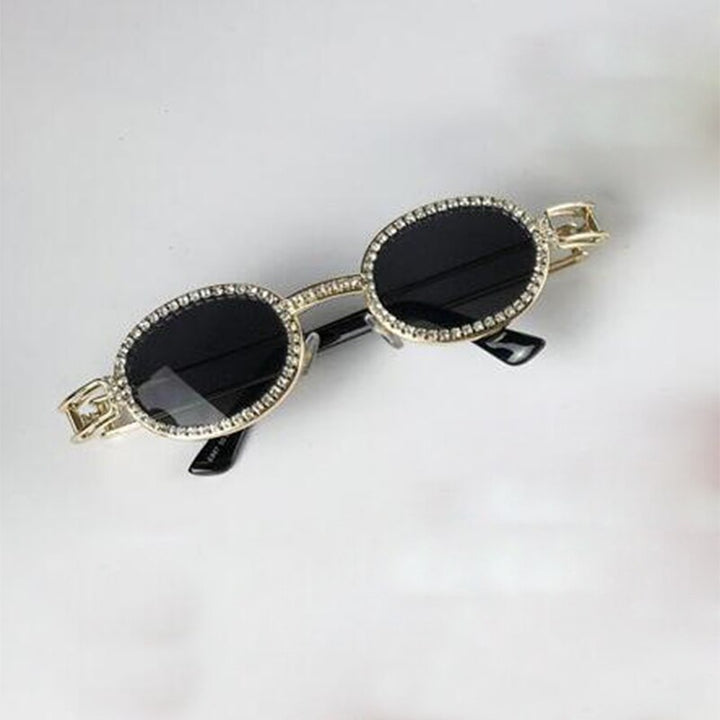 Diamond Sunglasses Women Steampunk Multicolor Rhinestone Shades UV400 Oculos