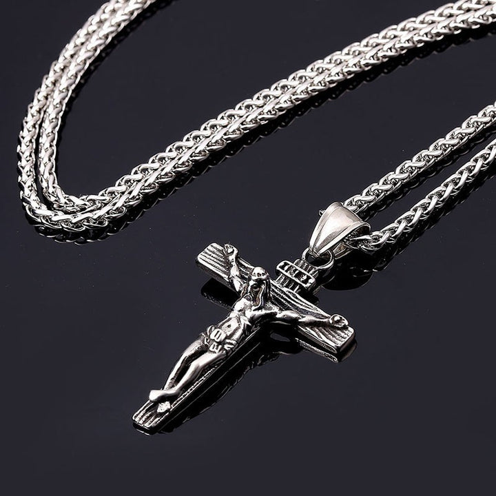 Luxury Charming Gold Cross Chain Necklace For Women Men