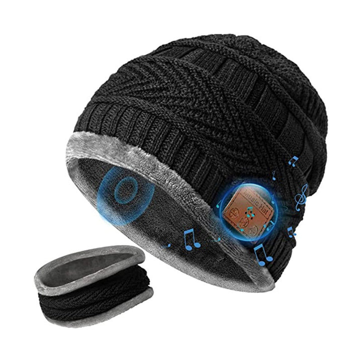 Winter Bluetooth 5.0 Cap Wireless Earphone Beanie With Headphone Speaker Mic