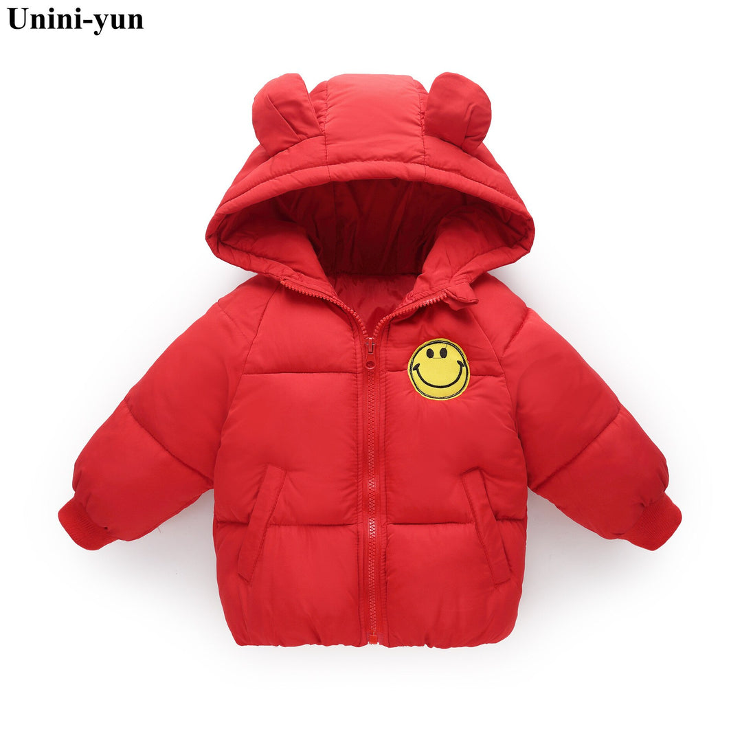 Kids Warm Outerwear Hooded Coat