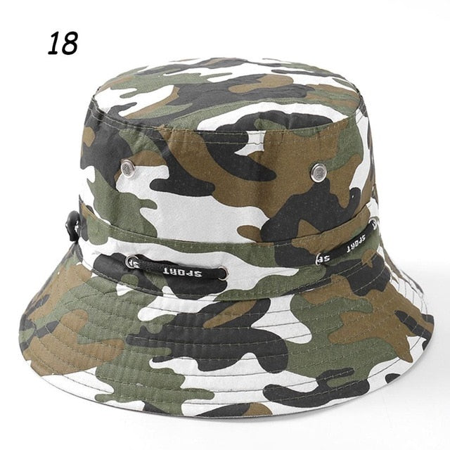 Sparsil Unisex Outdoor Camouflage Bucket Hat