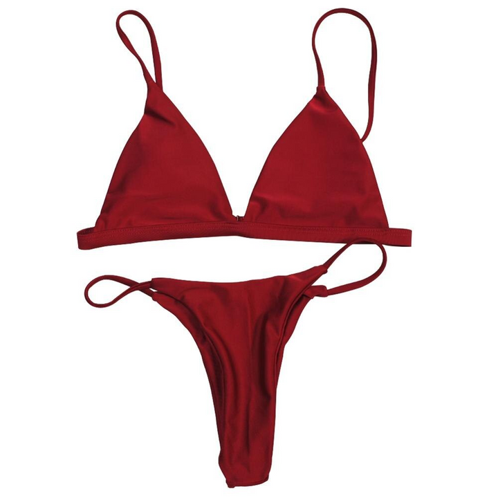 New Summer Solid Bikini Set for Women