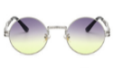 XIU Round Sunglasses Metal Punk Vintage Sunglass Brand
