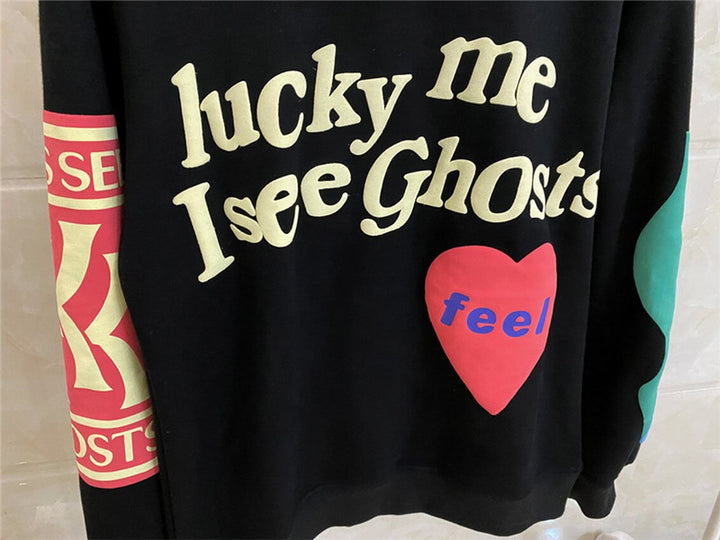 Men LUCKY ME I SEE GHOST Hoodie