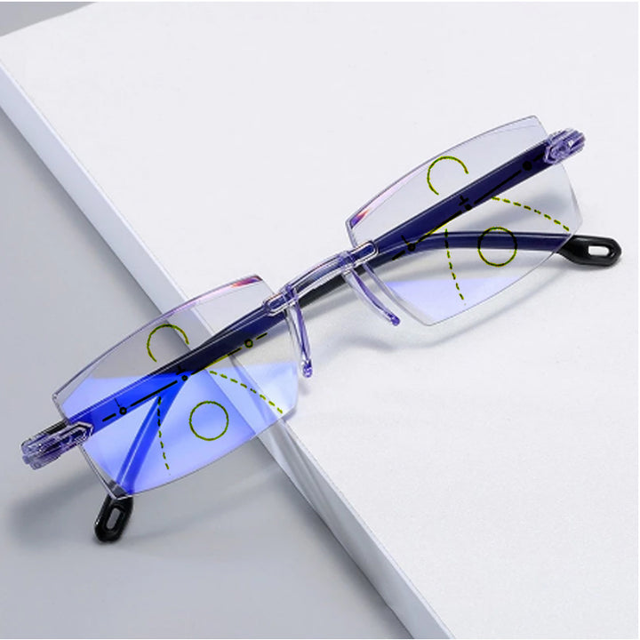 New Diamond-cut Bifocal Progressive Reading Glasses