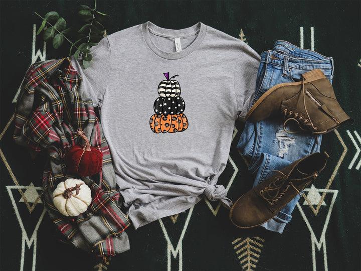 Cute Stacked Pumpkin Shirt, Pumpkin Shirt