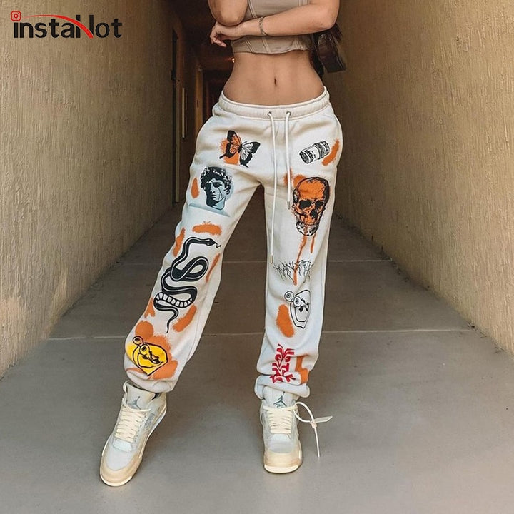 Women Cartoon Printed Trousers