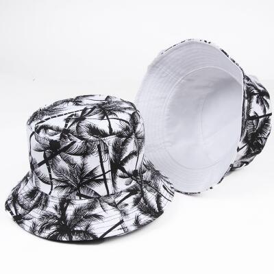 Two Side Reversible Coconut Tree Bucket Hat