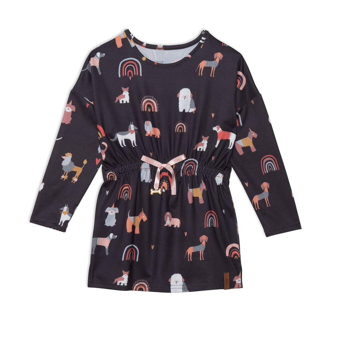 Printed Poodles Long Sleeve Tunic