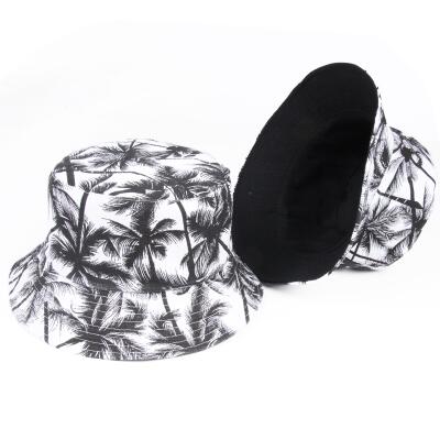 Two Side Reversible Coconut Tree Bucket Hat