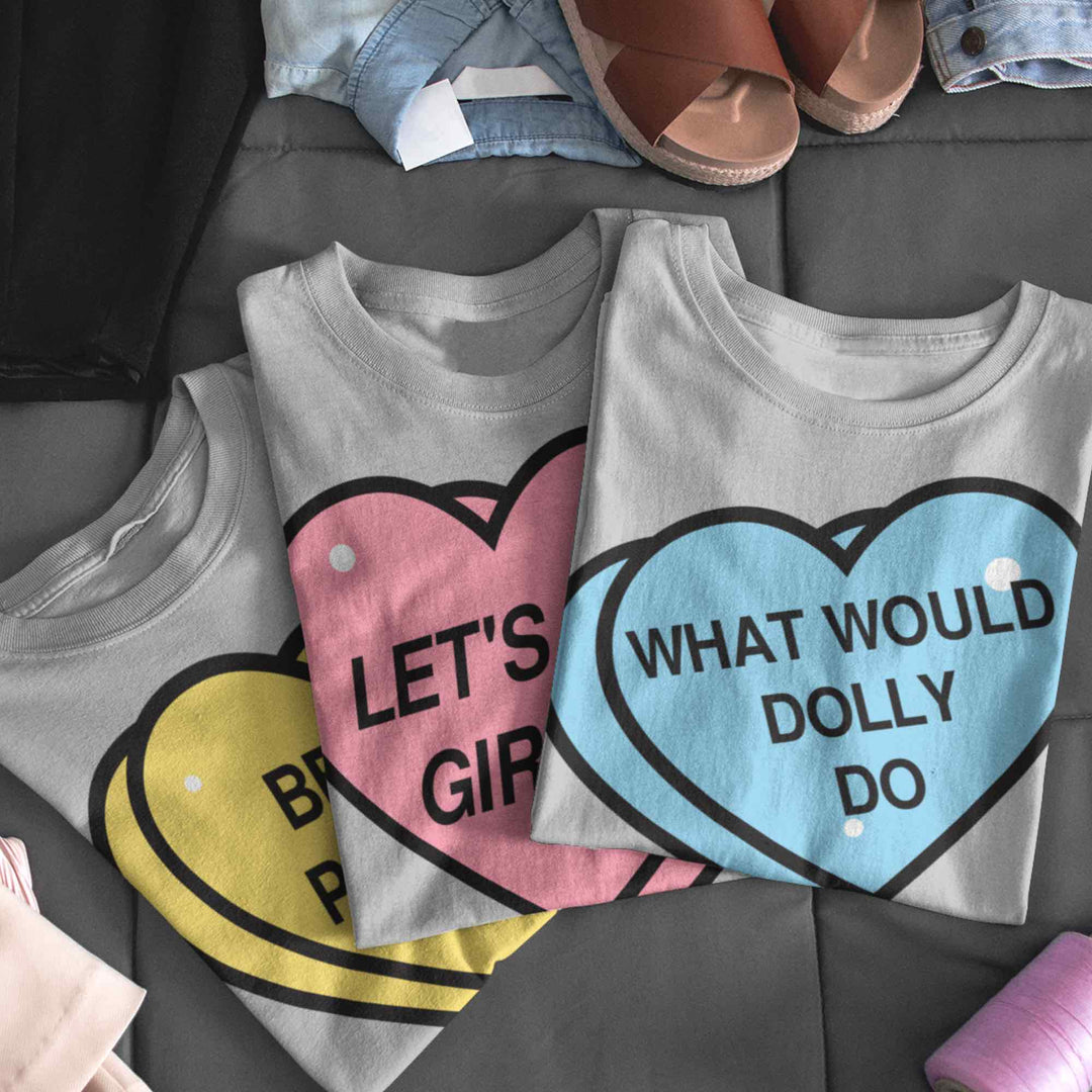 Conversation Heart Shirts❤️🧡💙💛  Phrase + Color Options!