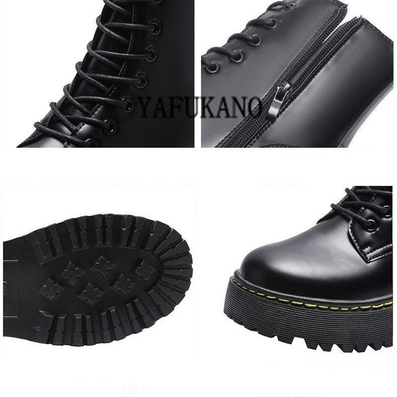 Chunky Motorcycle Boots For Women