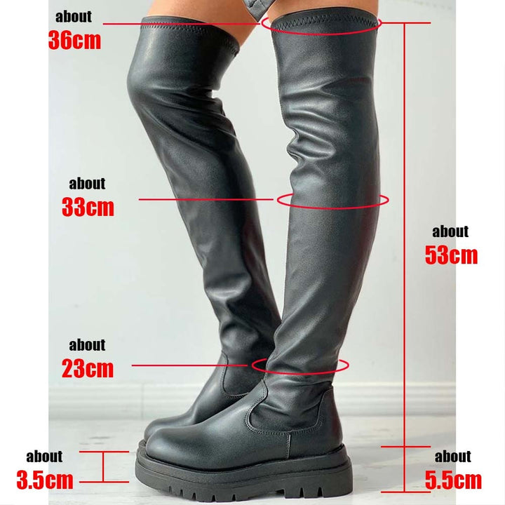 Female Platform Thigh High Boots