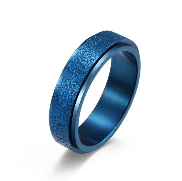 6mm Spinner Ring For Women Men Stress Release