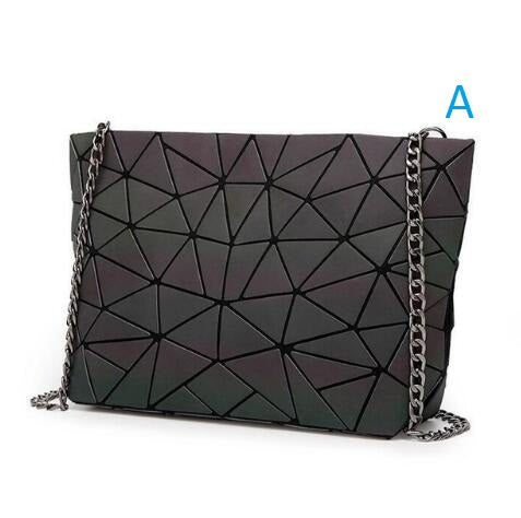 Women 's Hot Luminous Geometric Laser Bag