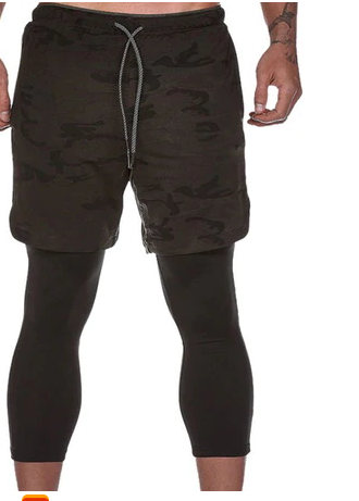 2 in 1 Running Shorts with Built-in Pocket Lining
