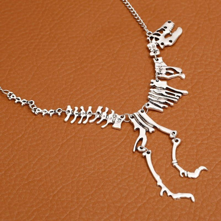Dinosaur Tyrannosaurus Rex Skeleton Bone Long Necklace