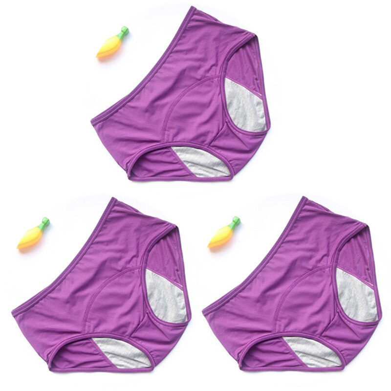 3PCS/Set Leak Proof Menstrual Panties Physiological Panty Women Underwear