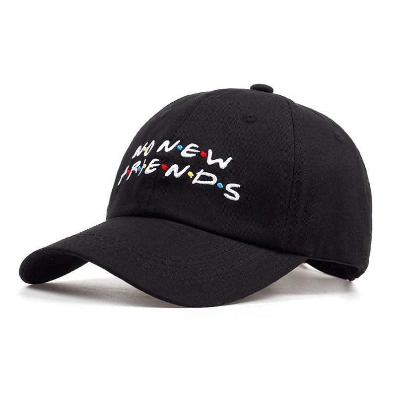No New Friends Embroidery Dad Hat Men Women Trending Rare Baseball Cap Snapback Hip Hop cap hats