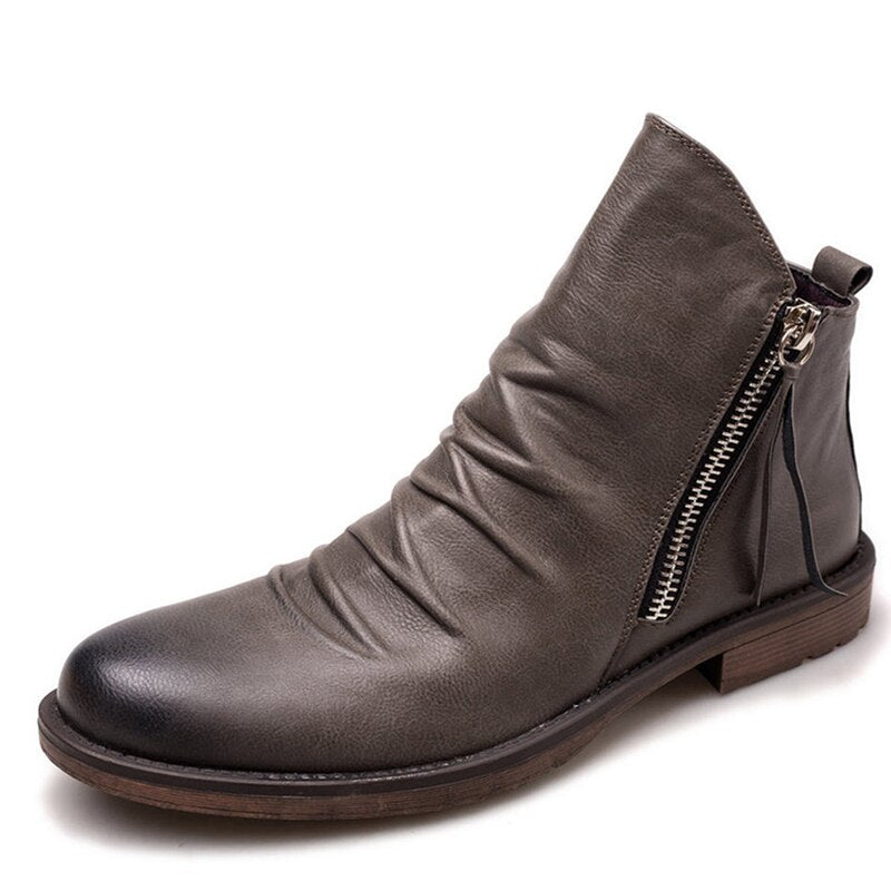 Men Winter Leather Boots