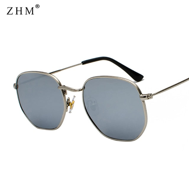 Men's Square Metal Frame Sunglasses