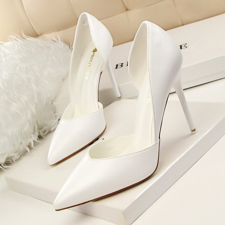 Women Pumps Pointed Hollow Shallow Mouth Wedding Shoes