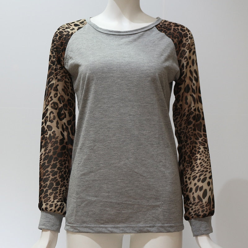 Leopard Long Sleeve Blouse