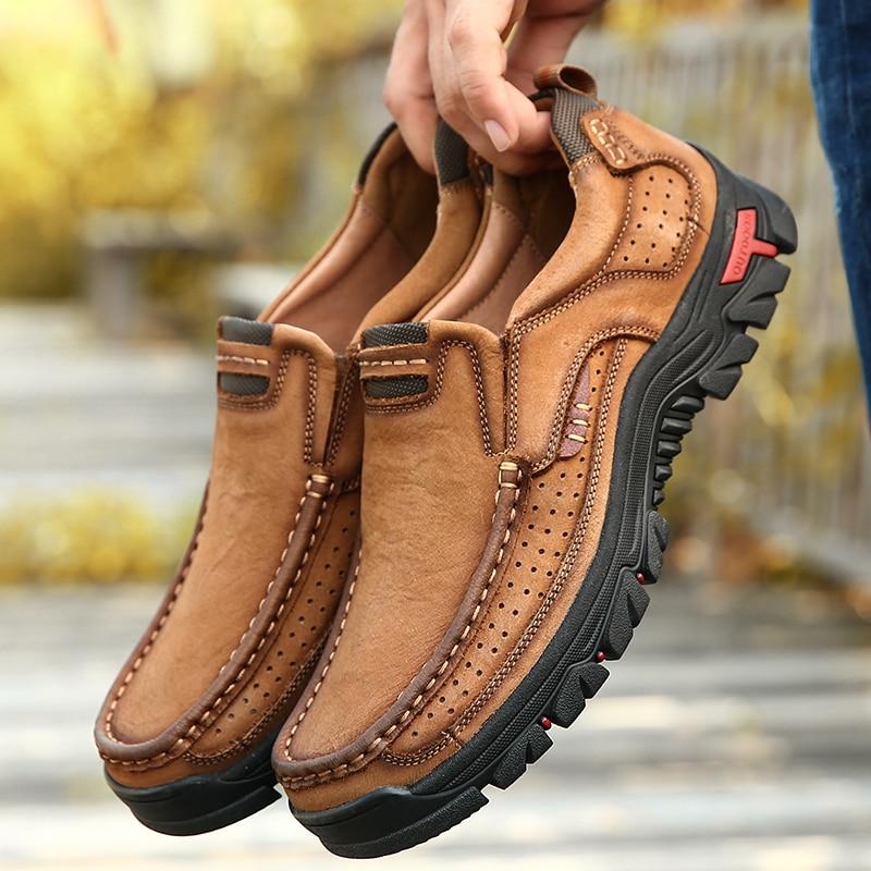Men Casual Outdoor Slip-on Genuine Leather