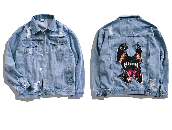 Dog Patch Denim Jacket for men