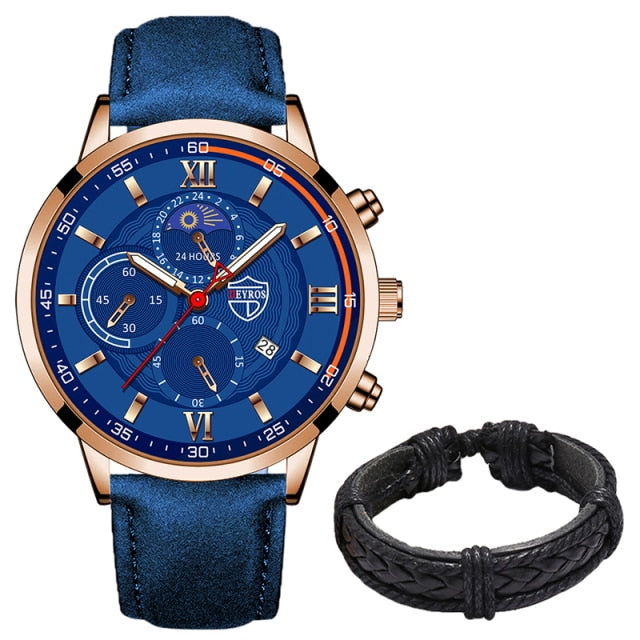 Men's Casual Leather Watch