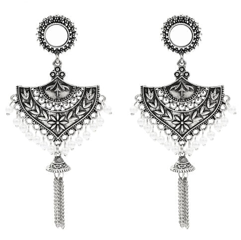 Egypt Vintage Silver Alloy Earrings for Women