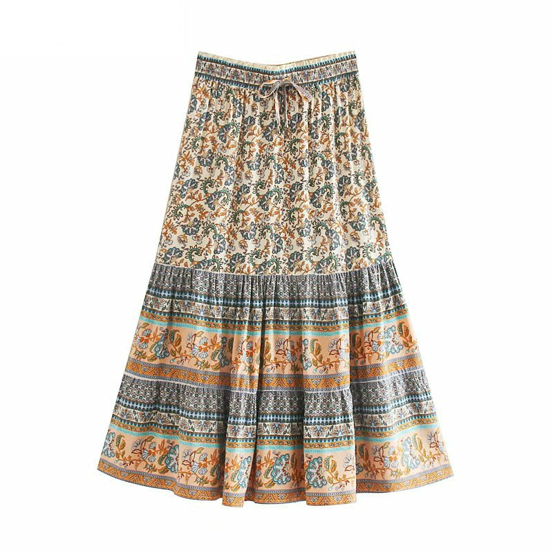 Women's Printed Bohemian Skirt