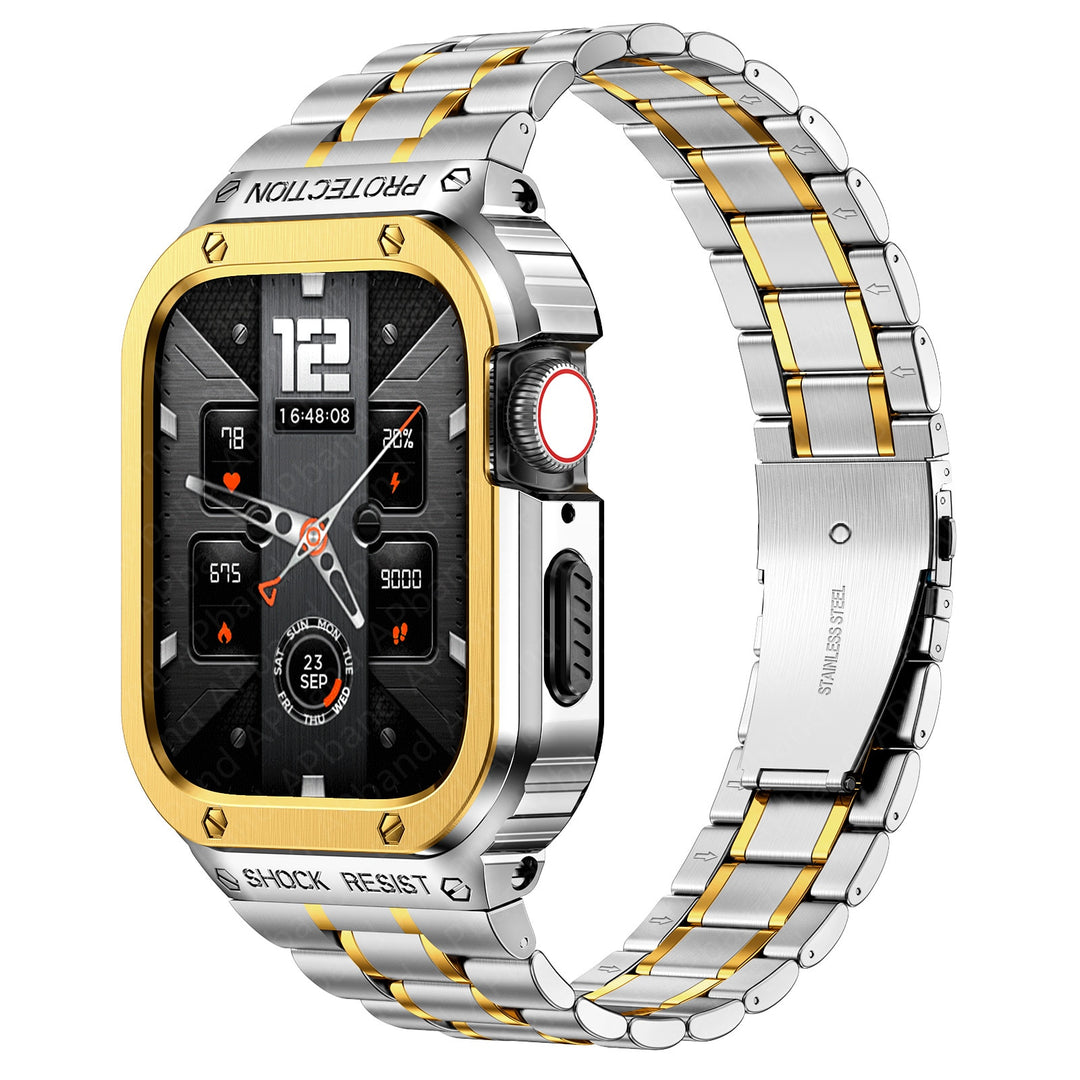 Stainless Steel Apple Watch Band and Case