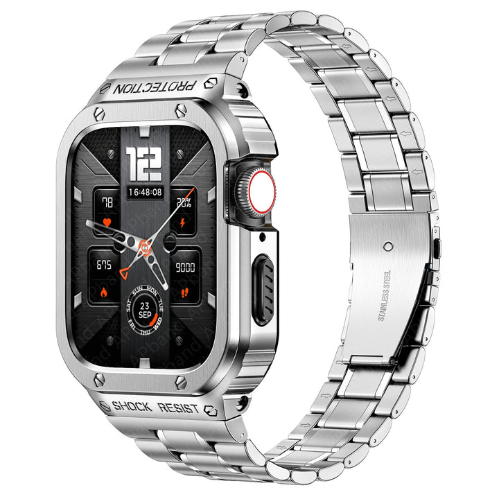 Stainless Steel Apple Watch Band and Case