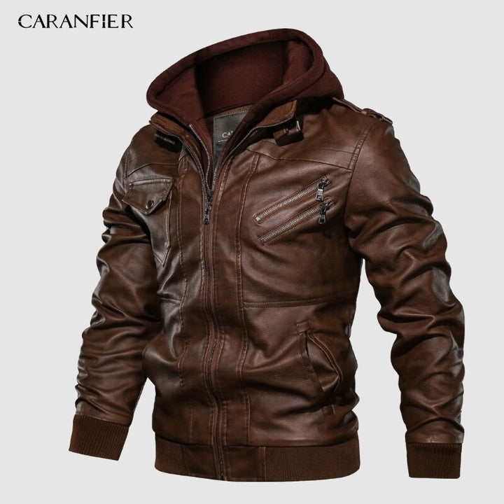 Men Classic Leather Jacket