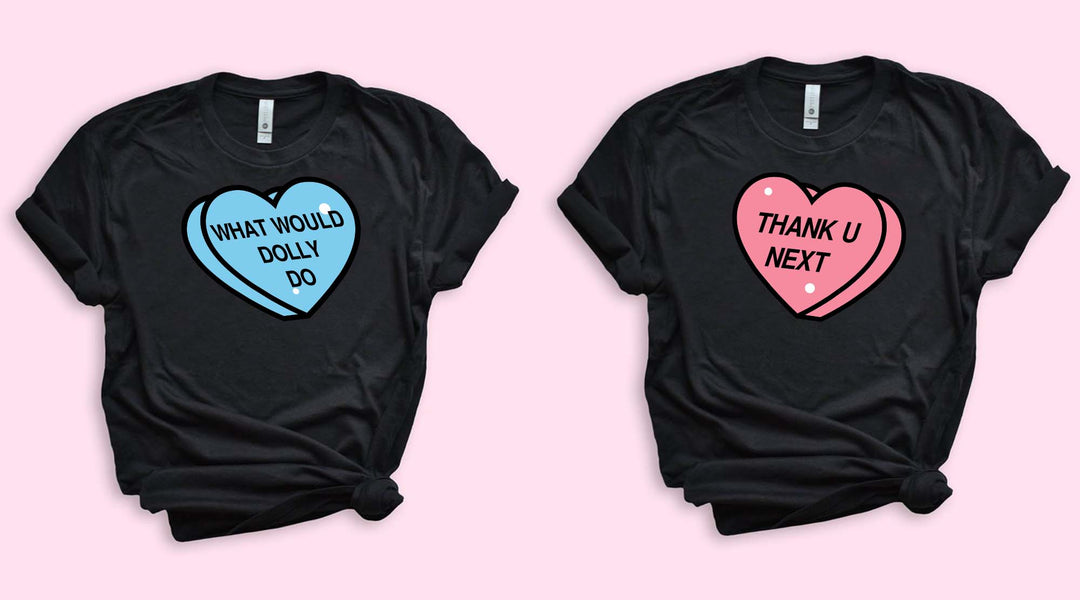 Conversation Heart Shirts❤️🧡💙💛  Phrase + Color Options!