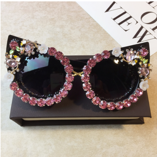 Floral Cat Eyes Sunglasses