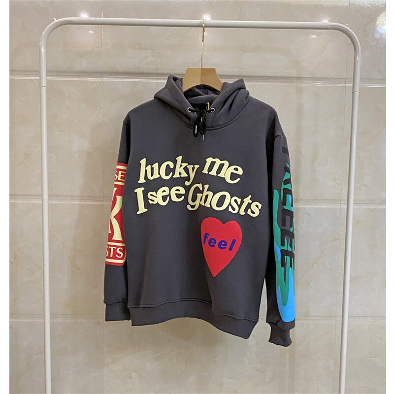 Men LUCKY ME I SEE GHOST Hoodie