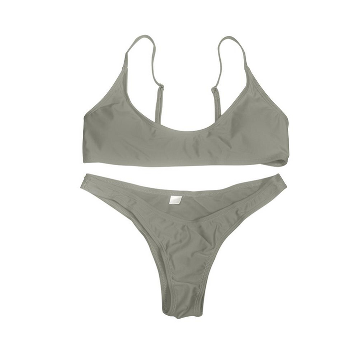 New Summer Solid Bikini Set for Women