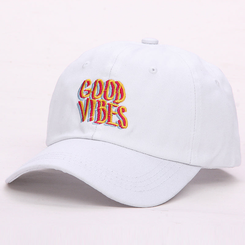 Good Vibes Dad Hat Embroidered Baseball Cap