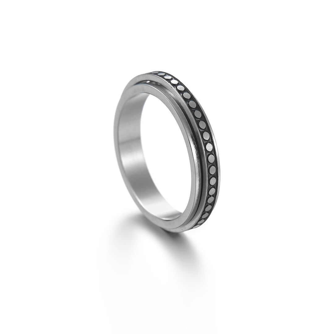 Rotatable Basic Ring for Men