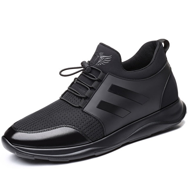 Men Casual Shoes Black Mesh Comfortable Walking Sneakers