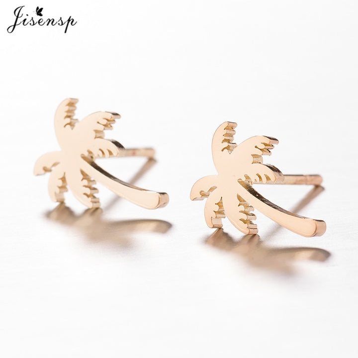 Punk Women Coconut Palm Tree Earrings