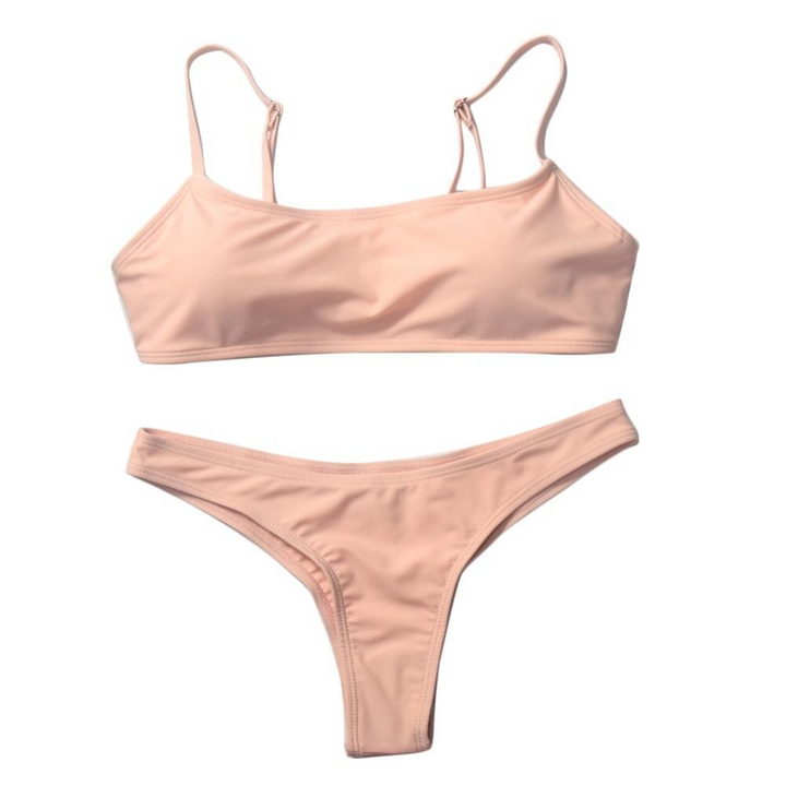 New Summer Solid Bikini Set for Women