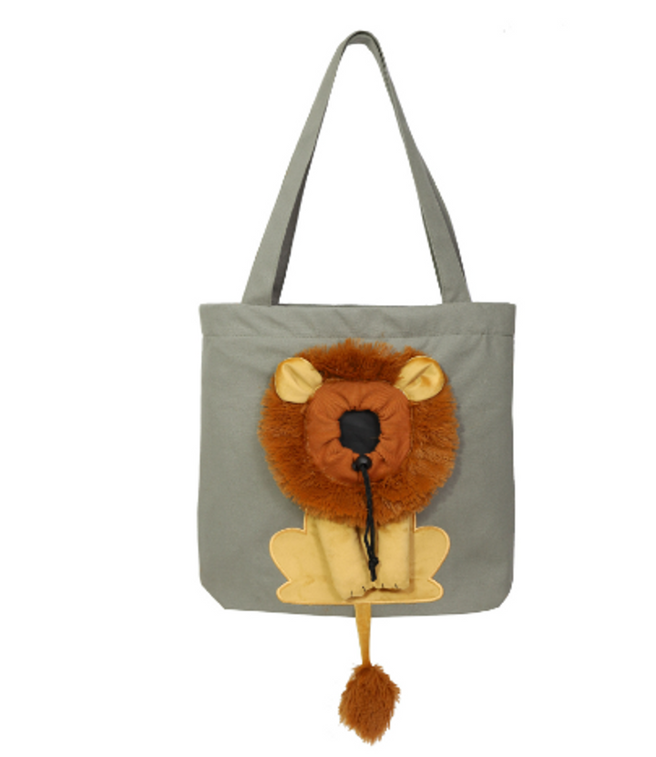 Soft Pet Carriers Lion Design Portable Breathable Bag