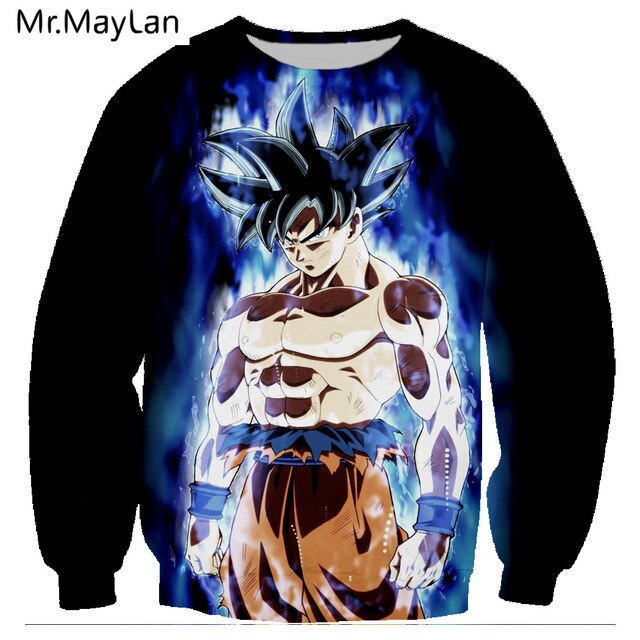 Anime Dragon Ball Sweatshirts Print Cute Kid Goku 3D Outerwear